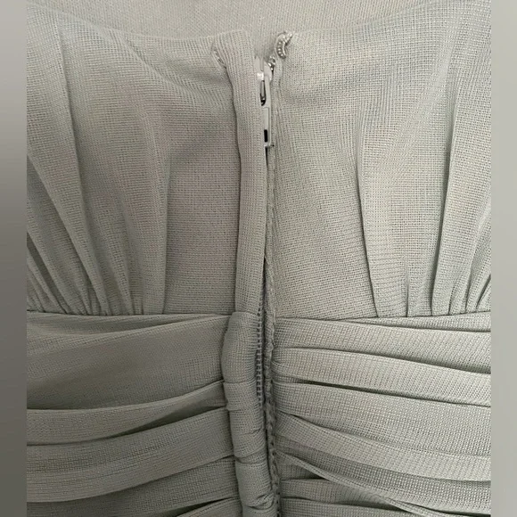 David’s Bridal sage green bridesmaids dress - Picture 8 of 9